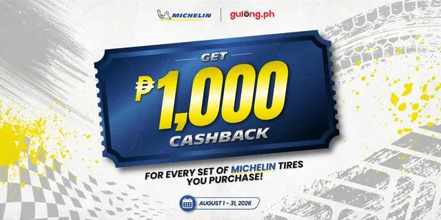 Get Up to ₱4,000 Cashback on Selected Michelin Tires
