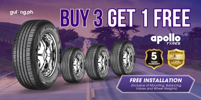 Buy 3 Get 1 FREE Apollo Tires