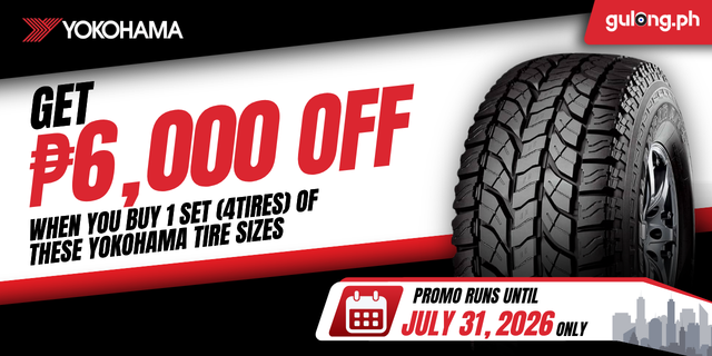 Yokohama Geolandar A/T4, H/T & X-CV SUV/Pickup Tire Sale — ₱6,000 Off per Set