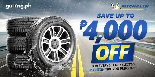 Get ₱500 or ₱1,000 OFF on Selected Michelin Tires