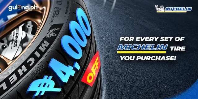 Get ₱500 or ₱1,000 OFF on Selected Michelin Tires